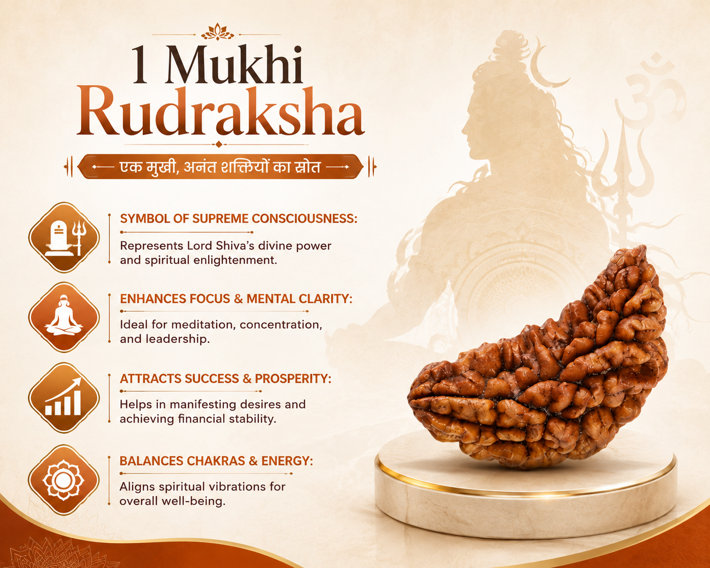 1 Mukhi Rudhraksha